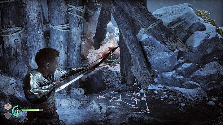 Dotrzyjcie do wąskiego wejścia do jaskini - God of War Ragnarok: Starzy znajomi (Old Friends) - solucja, opis przejścia - God of War Ragnarok - poradnik do gry