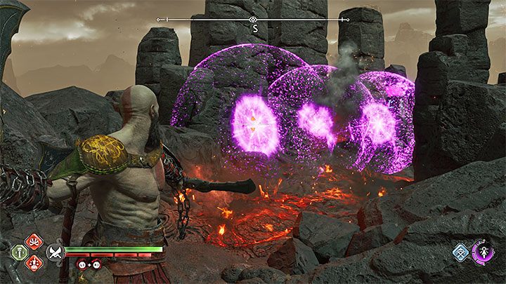 Do otwarcia skrzyni z runami wymagane jest podpalenie 3 pochodni - God of War Ragnarok: Płonące klify (Burning Cliffs), Muspelheim - sekrety, znajdźki - God of War Ragnarok - poradnik do gry