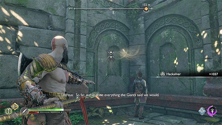 Niedaleko miejsca stoczenia walk możecie przecisnąć się między skałami - God of War Ragnarok: Stworzenia z przepowiedni (Creatures of Prophecy) - solucja, opis przejścia - God of War Ragnarok - poradnik do gry