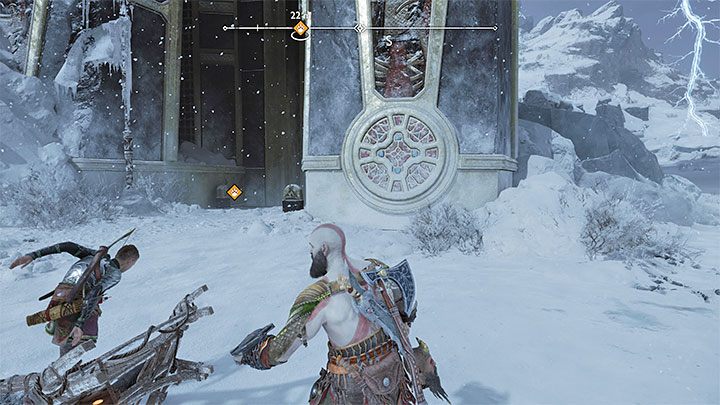 Musicie teraz wyruszyć w stronę Świątyni Tyra znajdującej się w regionie Jezioro Dziewięciu - God of War Ragnarok: Znaleźć ukojenie (Hunting for Solace) - solucja, opis przejścia - God of War Ragnarok - poradnik do gry