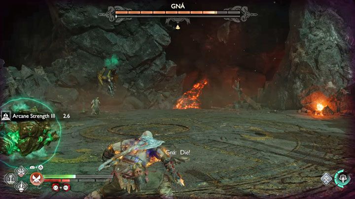 Wypuszczenie pojedynczego dużego pocisku - To czerwony atak, ale jest sygnalizowany z wyprzedzeniem i sam pocisk nie leci bardzo szybko, a więc unik nie powinien być trudny do uniknięcia - God of War Ragnarok: Jak pokonać bossa Królowa walkirii Gna (Valkyrie Queen Gna)? - God of War Ragnarok - poradnik do gry