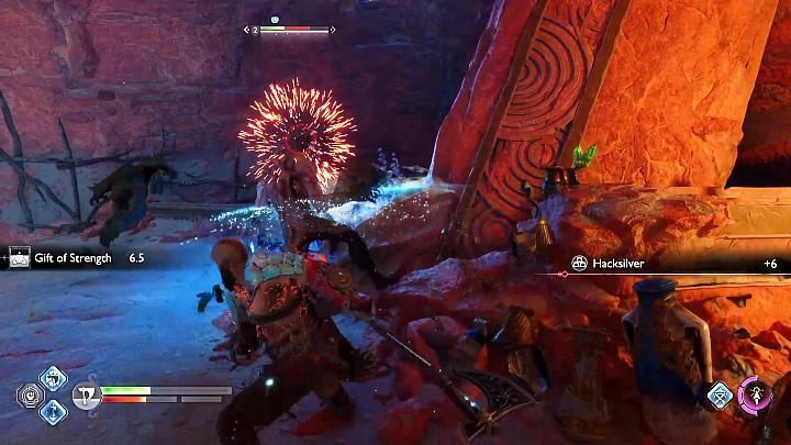 Lewiatan to główna broń Kratosa, za pomocą której bohater nie tylko wyrządza spore obrażenia w walce w starciu, ale również może atakować nim na dystans, a także zamrażać wrogów specjalnymi atakami - God of War Ragnarok: Walka - God of War Ragnarok - poradnik do gry