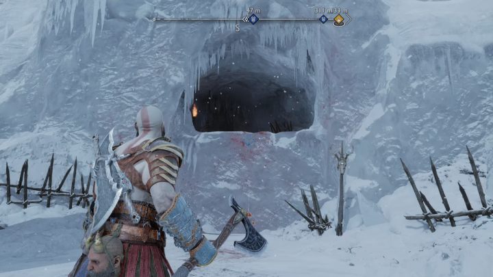 Tunel prowadzący do Fortu Łupieżców znajdziecie w południowej części Jeziora Dziewięciu - God of War Ragnarok: Forteca Łupieżców (Rider Keep), Midgard - sekrety, znajdźki - God of War Ragnarok - poradnik do gry