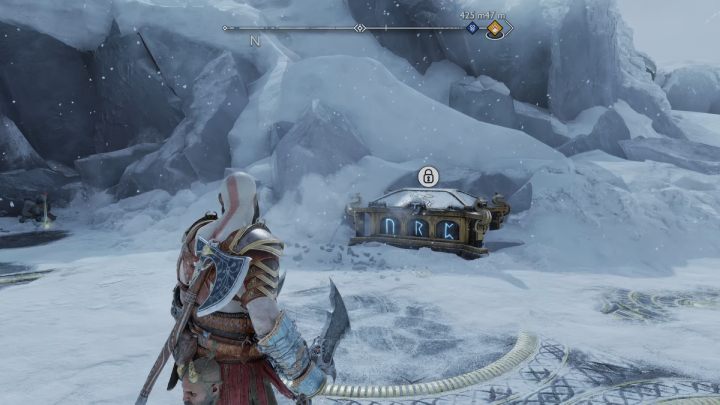 Skrzynia zostanie odblokowana po odnalezieniu i podpaleniu wszystkich 3 pochodni z runami - God of War Ragnarok: Skarbiec (The Lost Treasury), Midgard - sekrety, znajdźki - God of War Ragnarok - poradnik do gry