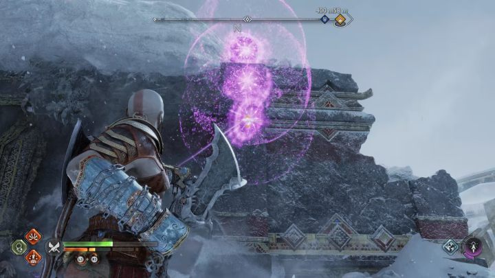 Przejdźcie przez drzwi, wejdźcie na schody i odwróćcie się do tyłu - God of War Ragnarok: Skarbiec (The Lost Treasury), Midgard - sekrety, znajdźki - God of War Ragnarok - poradnik do gry