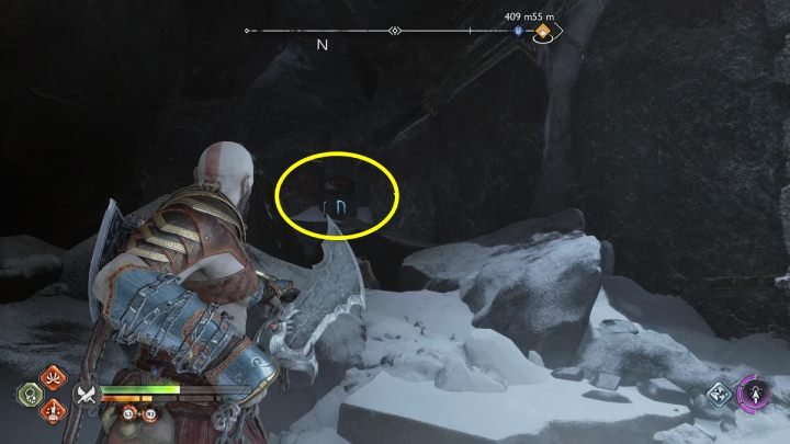 Gdy wbiegniecie do skarbca i przywołacie swój topór, krata z powrotem się opuści - God of War Ragnarok: Skarbiec (The Lost Treasury), Midgard - sekrety, znajdźki - God of War Ragnarok - poradnik do gry