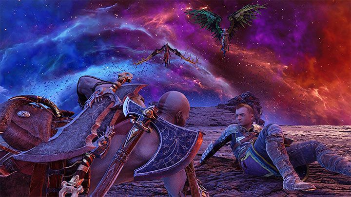 Po obejrzeniu nowej scenki z Surtrem bohaterów zaatakują 2 walkirie - God of War Ragnarok: Przywołanie (The Summoning) - solucja, opis przejścia - God of War Ragnarok - poradnik do gry