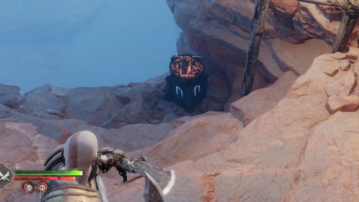 Niektóre pochodnie będziecie mogli podpalić używając Ostrzy Chaosu - God of War Ragnarok: Jak otwierać skrzynie Norn? - God of War Ragnarok - poradnik do gry