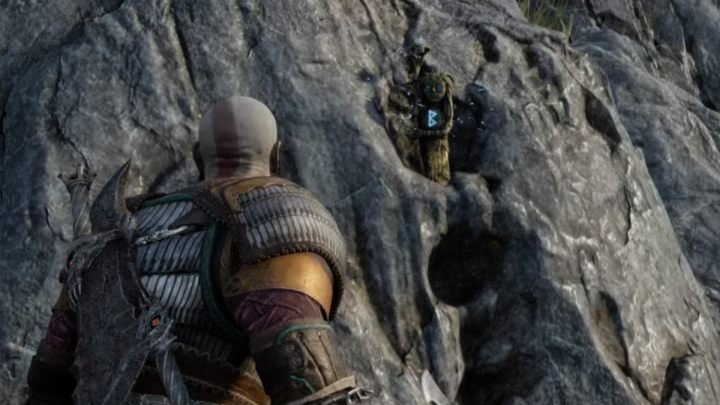 Do roztrzaskania tych run będziecie potrzebować włóczni - God of War Ragnarok: Jak otwierać skrzynie Norn? - God of War Ragnarok - poradnik do gry