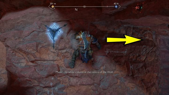 Zejdźcie na dół i wystrzelcie strzałę dźwiękową w materie gniazd (hive) - God of War Ragnarok: Pieśń Piasków (Song of the Sands) - solucja, opis przejścia - God of War Ragnarok - poradnik do gry