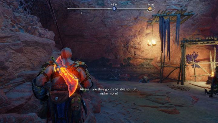 Przeskoczcie na następną ścianę i zejdźcie po niej na dół - God of War Ragnarok: Pieśń Piasków (Song of the Sands) - solucja, opis przejścia - God of War Ragnarok - poradnik do gry