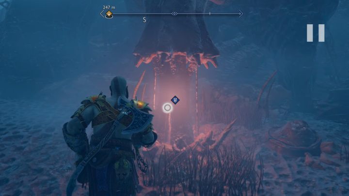 Po wyjściu na powierzchnię, odszukajcie ostatnie więzy i postępujcie zgodnie ze wskazówkami na ekranie - God of War Ragnarok: Pieśń Piasków (Song of the Sands) - solucja, opis przejścia - God of War Ragnarok - poradnik do gry