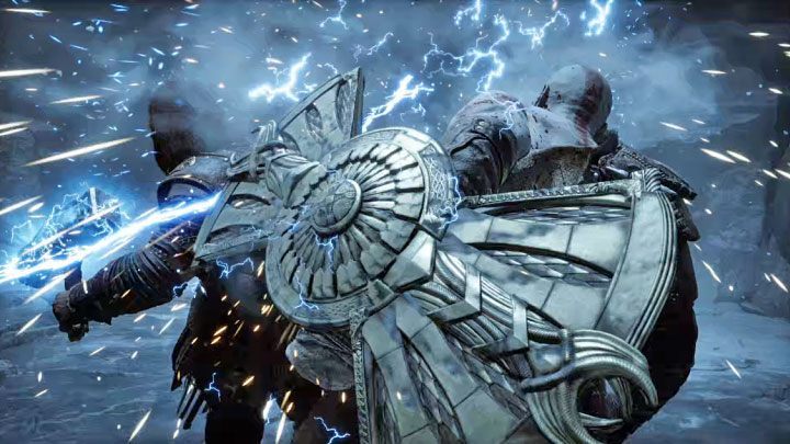 Tarcza o nazwie Strażnik (Guardian) to podstawowy element wyposażenia Kratosa i zarazem przedmiot, który traktuje jako pamiątkę rodzinną - God of War Ragnarok: Jak naprawić zniszczoną tarczę Strażnik (Guardian)? - God of War Ragnarok - poradnik do gry