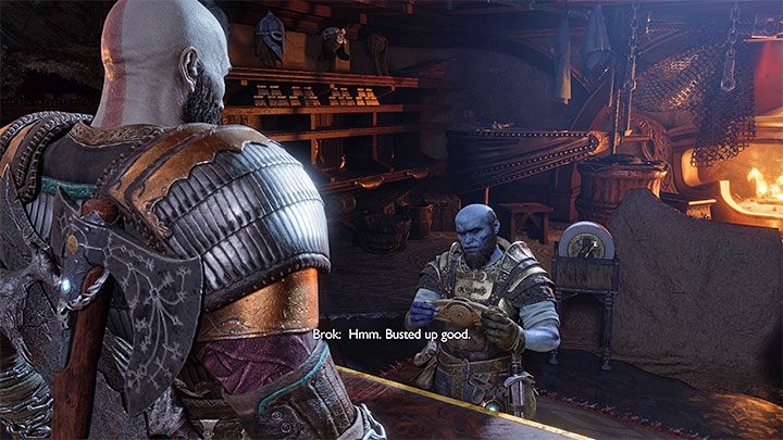 Po tym jak dotrzecie po raz pierwszy do Domu Sindriego zaprzyjaźnione krasnoludy odbiorą od Kratosa złamaną tarczę i obiecają naprawienie jej - God of War Ragnarok: Jak naprawić zniszczoną tarczę Strażnik (Guardian)? - God of War Ragnarok - poradnik do gry