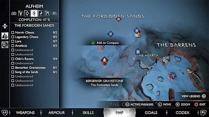 Legowisko tego bossa znajduje się w regionie Zakazane Piaski w Alfheim - God of War Ragnarok: Godne króla (Fit for a King) - solucja, opis przejścia - God of War Ragnarok - poradnik do gry