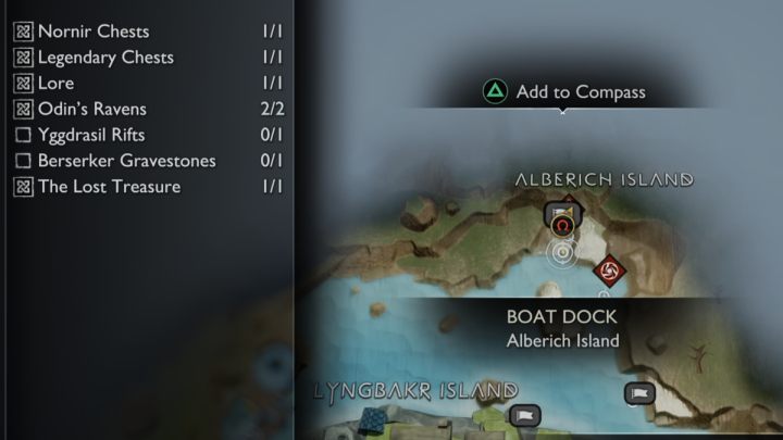 Znajdźka jest powiązana z przysługą Godne króla - God of War Ragnarok: Wyspa Alberyka (Alberich Island), Svartalfheim - sekrety, znajdźki - God of War Ragnarok - poradnik do gry