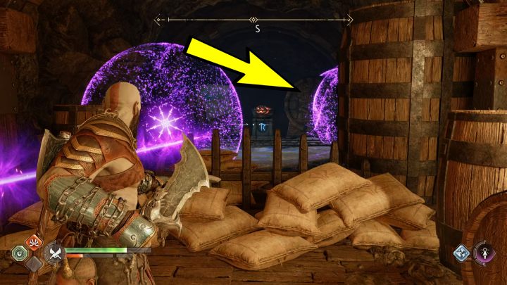 3 pochodnia będzie za po lewej stronie skrzyni - God of War Ragnarok: Tunele Myrkr (Myrkr Tunnels), Svartalfheim - serkrety, znajdźki - God of War Ragnarok - poradnik do gry