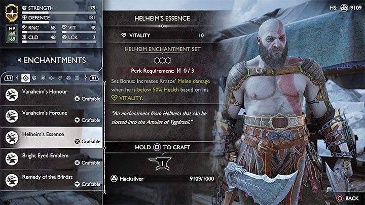 Amulet pojawi się w menu wyposażenia i możecie umieszczać zaklęcia (Enchantments) w jego wolnych slotach - God of War Ragnarok: Jak naprawiać amulet z zadania Konfrontacja? - God of War Ragnarok - poradnik do gry