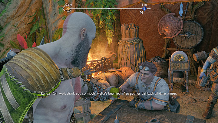 Możecie powrócić do dowolnego sklepu w Vanaheim (nie musi to być Obóz Frejra, możecie wybrać np - God of War Ragnarok: Tajemnicza kula (The Mysterious Orb) - solucja, opis przejścia - God of War Ragnarok - poradnik do gry