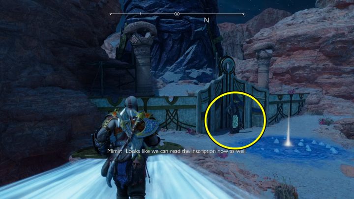 Zejdźcie na dół i odczytajcie runy - God of War Ragnarok: Dar Frejra (Freyrs Gift) - solucja, opis przejścia - God of War Ragnarok - poradnik do gry