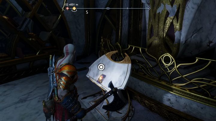 Podnieście artefakt Dziennik Konsula (Consuls Jourtal) znajdujący się na wyższym piętrze i idźcie w stronę wyjścia - God of War Ragnarok: Elfickie Sanktuarium (The Elven Sanctum) - solucja, opis przejścia - God of War Ragnarok - poradnik do gry