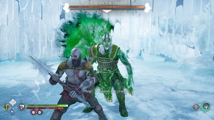 Wszystkie walki z berserkami rozgrywa się na małych zamkniętych arenach - God of War Ragnarok: Jak pokonać berserka Skjothendi Nieomylna (Skjothendi the Unerring)? - God of War Ragnarok - poradnik do gry