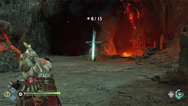 W Tyglu znajdują się 3 wielkie wbite w ziemię miecze - mają one runiczne litery F, R oraz N - God of War Ragnarok: Tygiel (The Crucible), Ostatnie wyzwania (The Final Challenges) - solucja, opis przejścia - God of War Ragnarok - poradnik do gry