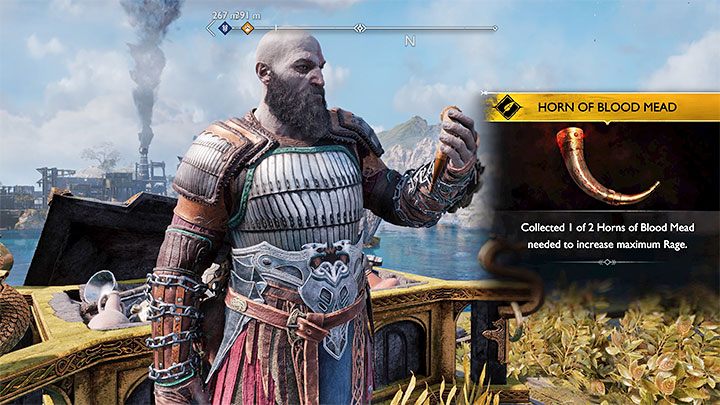 Możecie też permanentnie wydłużać pasek szału zużywanego do aktywowania umiejętności Spartański szał - God of War Ragnarok: Jak wydłużać pasek zdrowia i pasek szału? - God of War Ragnarok - poradnik do gry