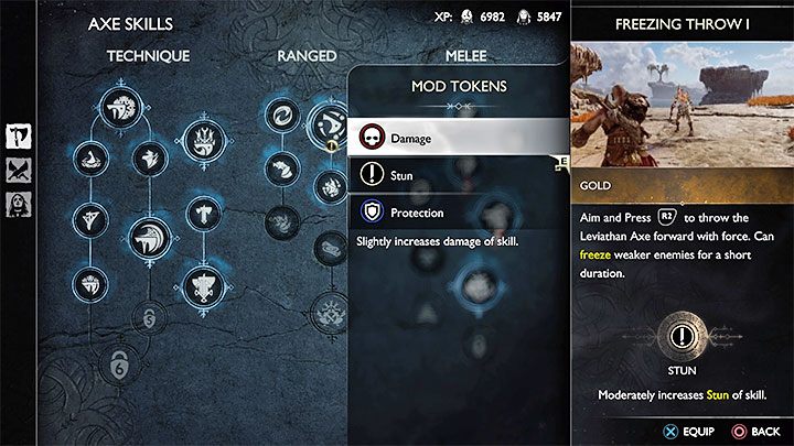 Niektóre umiejętności staną się dostępne do zakupu dopiero po awansowaniu broni np - God of War Ragnarok: Najlepsze umiejętności Kratosa - God of War Ragnarok - poradnik do gry