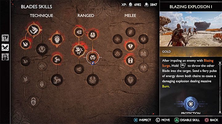 Poniższe zestawienie zawiera rekomendowane umiejętności dla Ostrzy Chaosu i są wśród niż także te, które są dostępne już po zabraniu ich z chatki Kratosa i które nie wymagają zakupienia za XP - God of War Ragnarok: Najlepsze umiejętności Kratosa - God of War Ragnarok - poradnik do gry