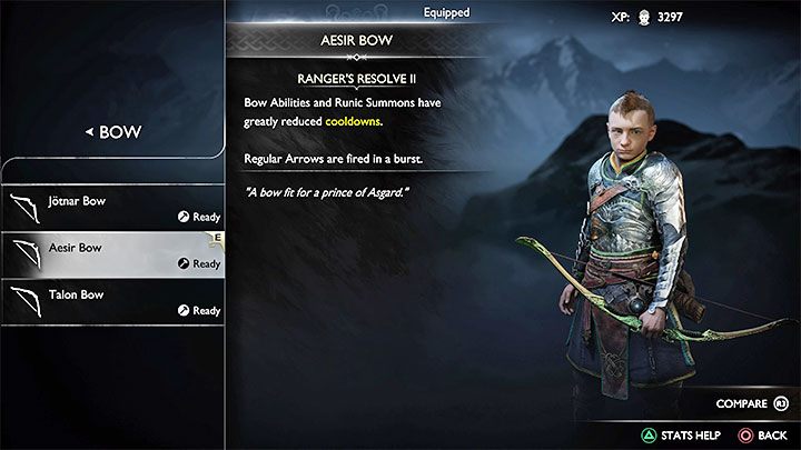 Atreus posiada łuk i to jego podstawowa broń - God of War Ragnarok: Umiejętności i wyposażenie towarzyszy - Atreus, Freja - God of War Ragnarok - poradnik do gry