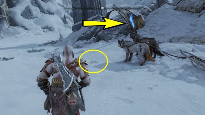 Szczątki posągu Tyra składają się z - God of War Ragnarok: Światło przewodnie (Guiding Light) - solucja, opis przejścia - God of War Ragnarok - poradnik do gry