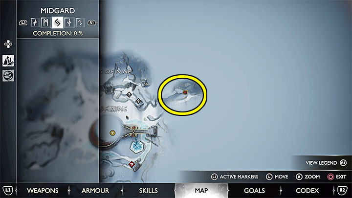 Bohaterowie dotrą do Jeziora Dziewięciu (Lake of Nine), które jest całkowicie zamarznięte - God of War Ragnarok: Przeznaczenie (The Word of Fate) - solucja, opis przejścia - God of War Ragnarok - poradnik do gry