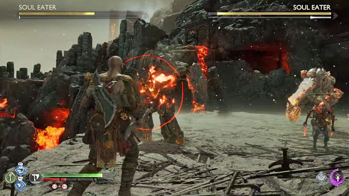 Musicie uważać po odsłonięciu rdzenia i unikać ataków Pożeraczy - God of War Ragnarok: Jak pokonać Pożeraczy Dusz (Soul Eaters)? - God of War Ragnarok - poradnik do gry