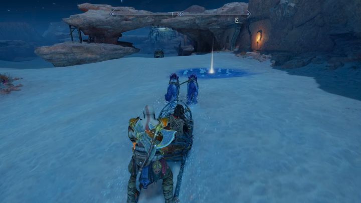 2 połówka klucza jest we wschodniej części Zakazanych Piasków (The Forbidden Sands) - God of War Ragnarok: Drzwi na pustyni (The Desert Door) - solucja, opis przejścia - God of War Ragnarok - poradnik do gry