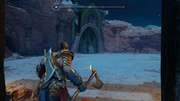 Drzwi znajdują się w północnej części Zakazanych Piasków (The Forbidden Sands) - God of War Ragnarok: Drzwi na pustyni (The Desert Door) - solucja, opis przejścia - God of War Ragnarok - poradnik do gry