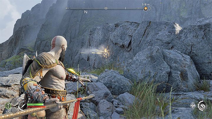 Bohaterowie na swojej drodze napotkają wielki głaz - God of War Ragnarok: Odmienić los (Forging Destiny) - solucja, opis przejścia - God of War Ragnarok - poradnik do gry