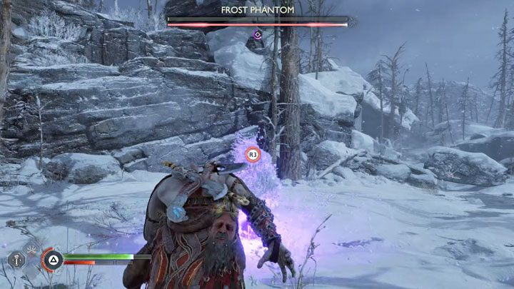 Musicie ponownie atakować rdzeń bossa żeby ogłuszyć go po raz drugi - God of War Ragnarok: Jak pokonać Fantoma mroźnego (Frost Phantom)? - God of War Ragnarok - poradnik do gry