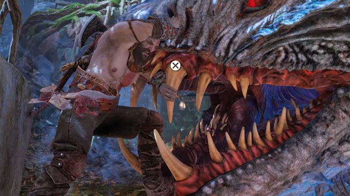 Nidhogg będzie teraz wysyłał dwie fale za pomocą górnych kończyn (czerwony atak) - God of War Ragnarok: Jak pokonać Nidhogga, węża z Vanaheim? - God of War Ragnarok - poradnik do gry