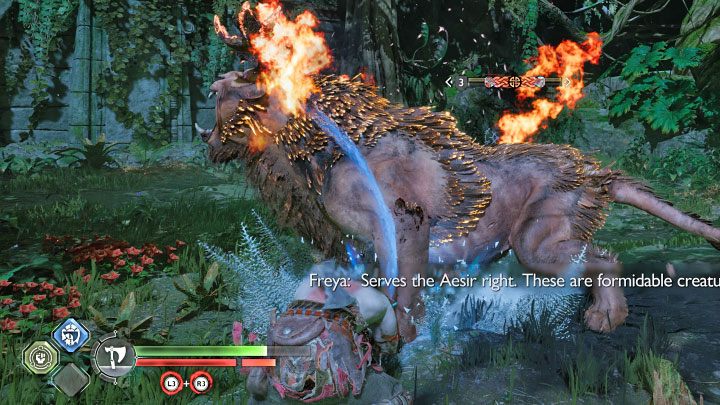 Użyjcie ostrzy do podpalenia jeżyn - God of War Ragnarok: Konfrontacja (The Reckoning) - solucja, opis przejścia - God of War Ragnarok - poradnik do gry