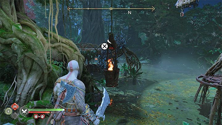 Po wylądowaniu na bocznej półce obróćcie się ponownie w stronę żurawia - God of War Ragnarok: Konfrontacja (The Reckoning) - solucja, opis przejścia - God of War Ragnarok - poradnik do gry