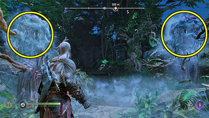 Dowiecie się o możliwości używania strzał pieczęci w walkach - mogą one zwiększać zadawane obrażenie jeśli przeciwnik został wcześniej zamrożony toporem lub podpalony ostrzami - God of War Ragnarok: Konfrontacja (The Reckoning) - solucja, opis przejścia - God of War Ragnarok - poradnik do gry