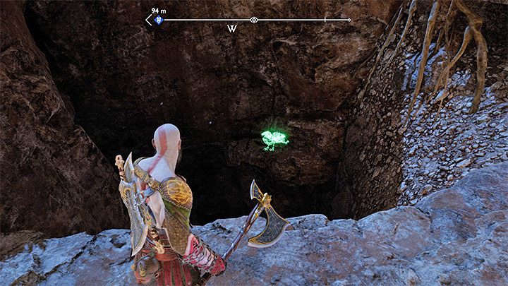 Kruk siedzi na niższej skale w północno-zachodniej części regionu - God of War Ragnarok: Równiny (The Plains), Vanaheim - sekrety, znajdźki - God of War Ragnarok - poradnik do gry