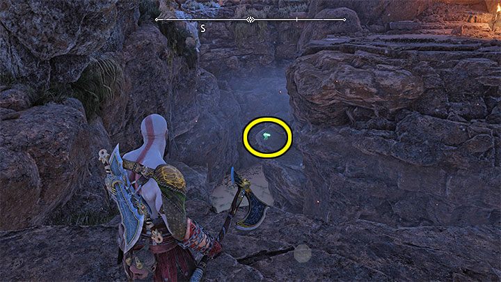 Kruk siedzi na skałach w północno-zachodniej części regionu - są to duże jaskinie, w których Kratos może chwytać się górnych zaczepów - God of War Ragnarok: Równiny (The Plains), Vanaheim - sekrety, znajdźki - God of War Ragnarok - poradnik do gry