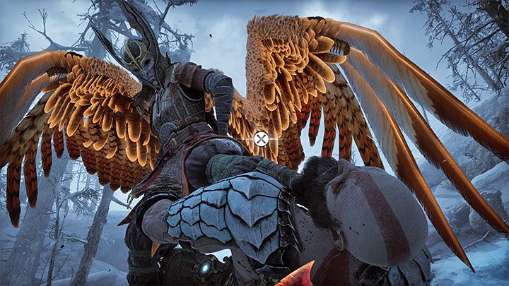 Konfrontację z walkirią musicie rozpocząć od szybkiego wciskania X - God of War Ragnarok: Jak pokonać Walkirię Vanadis? - God of War Ragnarok - poradnik do gry