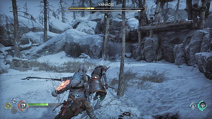 Vanadis atakujcie po każdym zakończonym ataku z jej strony - God of War Ragnarok: Jak pokonać Walkirię Vanadis? - God of War Ragnarok - poradnik do gry