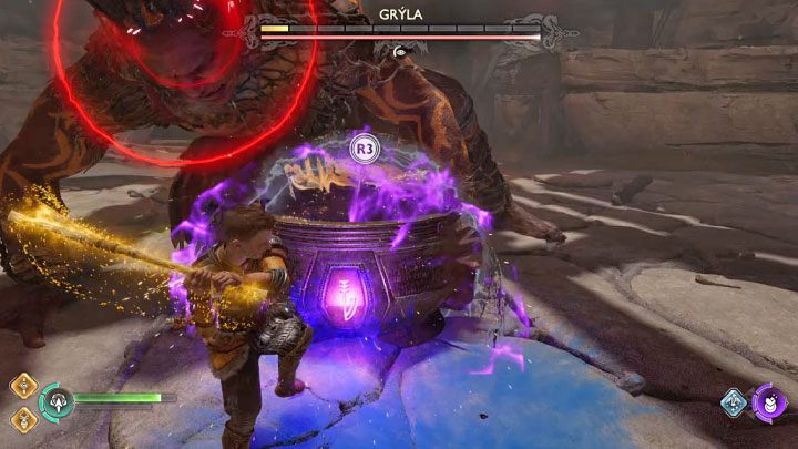 Na sam koniec pojedynku Gryla po raz ostatni upuści kocioł - God of War Ragnarok: Jak pokonać Grylę i jak zniszczyć kocioł? - God of War Ragnarok - poradnik do gry