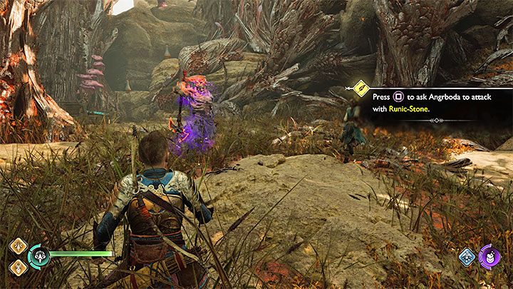 Wspinajcie się na wyższe półki i odsłońcie dzięki strzałom dźwiękowym kolejny interaktywny zaczep - God of War Ragnarok: Zaginione Sanktuarium (The Lost Sanctuary) - solucja, opis przejścia - God of War Ragnarok - poradnik do gry