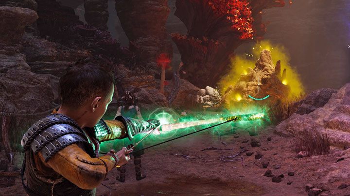 Angrboda odblokuje ukryte przejście i dotrzecie do zapadliska - musicie zjechać do niego na linie - God of War Ragnarok: Zaginione Sanktuarium (The Lost Sanctuary) - solucja, opis przejścia - God of War Ragnarok - poradnik do gry