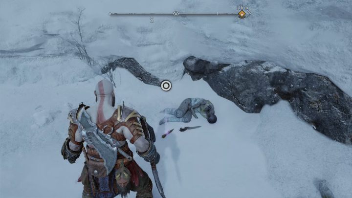 Wejdźcie po zaśnieżonych schodach na samą górę - God of War Ragnarok: Jezioro Dziewięciu (Lake of Nine), Midgard - serkety, znajdźki - God of War Ragnarok - poradnik do gry